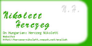 nikolett herczeg business card
